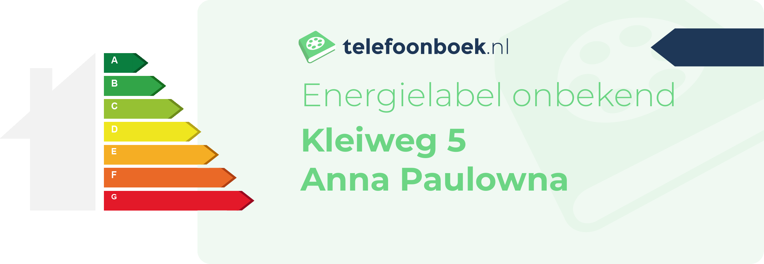 Energielabel Kleiweg 5 Anna Paulowna