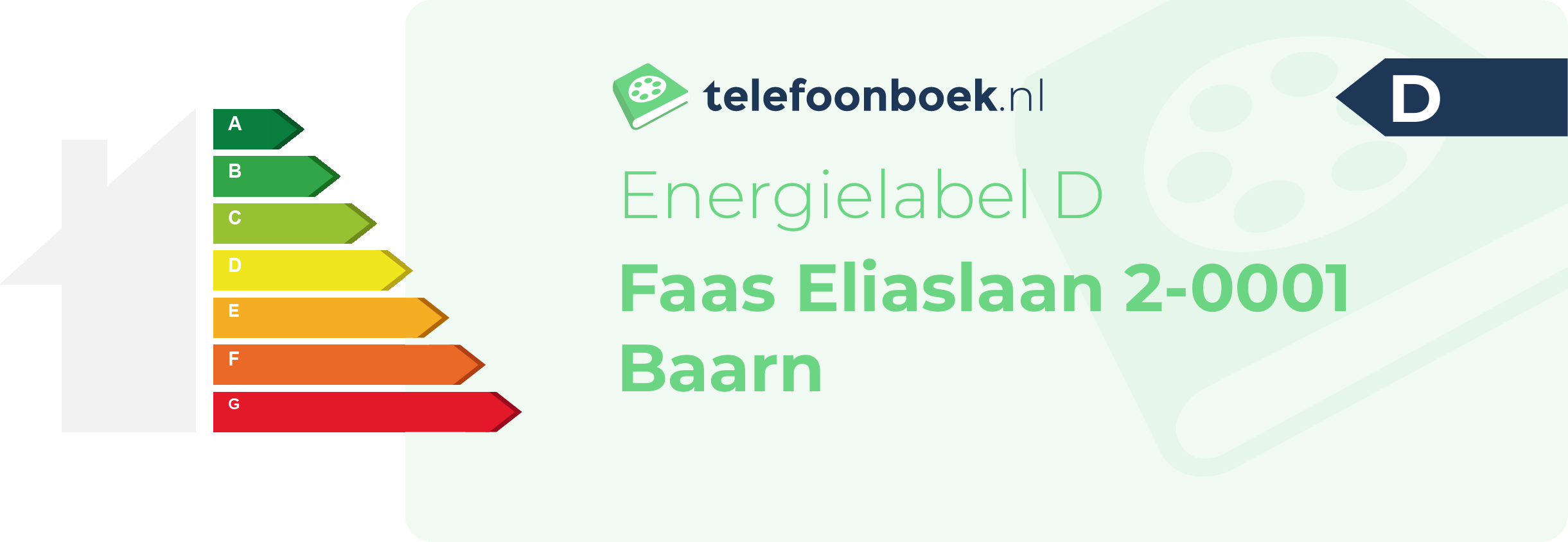 Energielabel Faas Eliaslaan 2-0001 Baarn