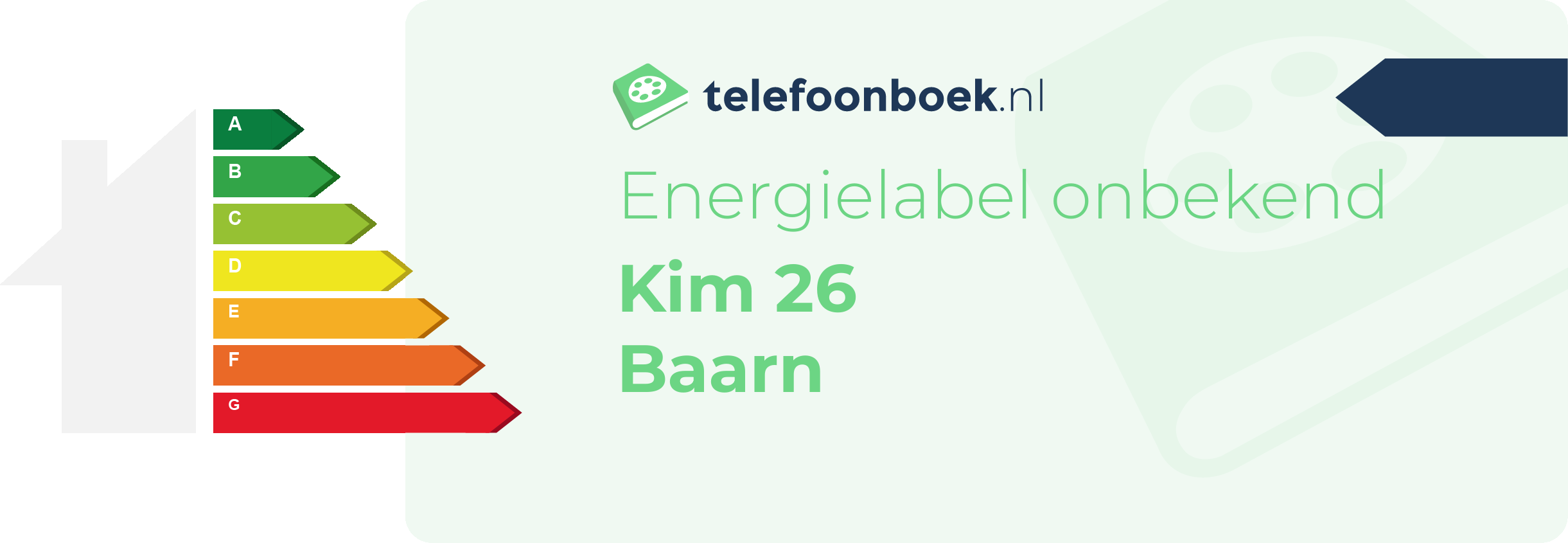 Energielabel Kim 26 Baarn