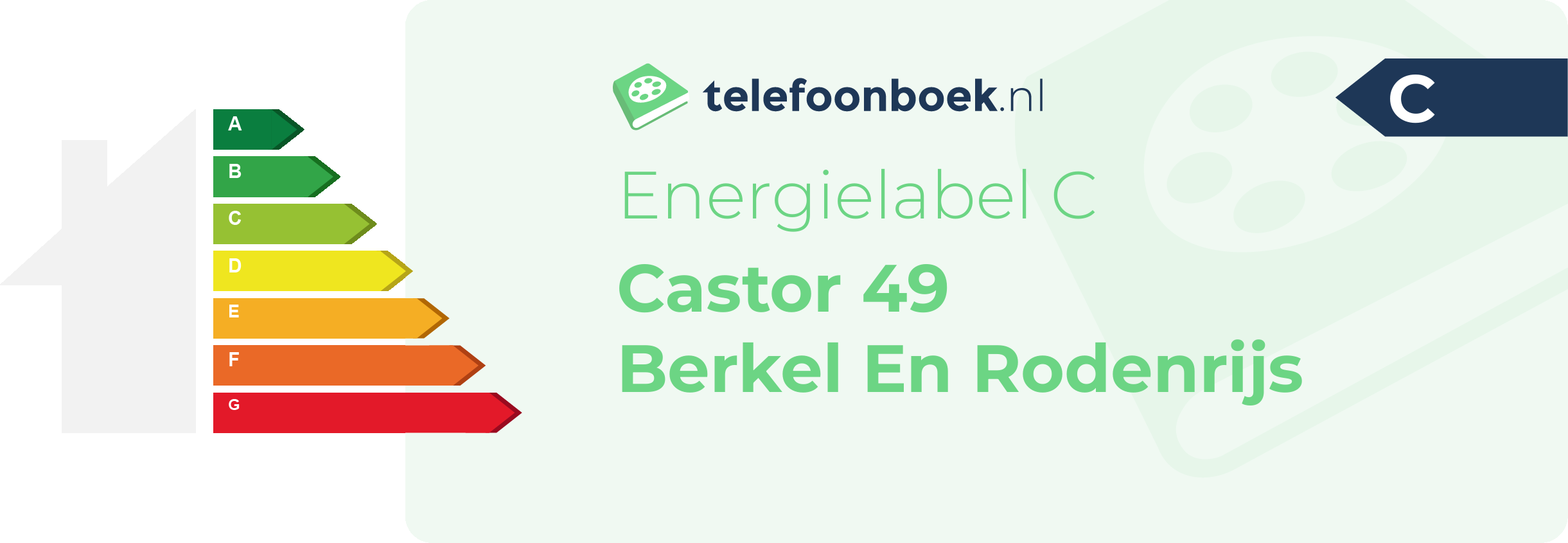 Energielabel Castor 49 Berkel En Rodenrijs