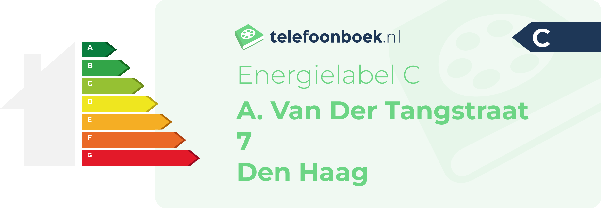 Energielabel A. Van Der Tangstraat 7 Den Haag