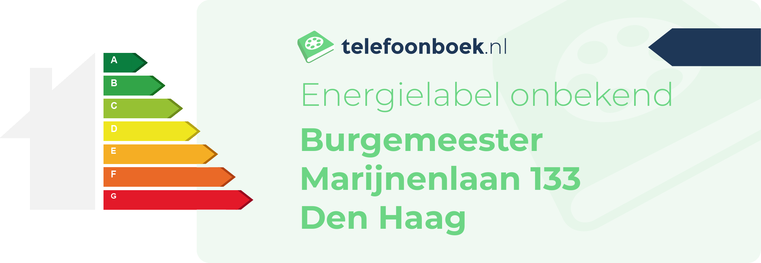 Energielabel Burgemeester Marijnenlaan 133 Den Haag