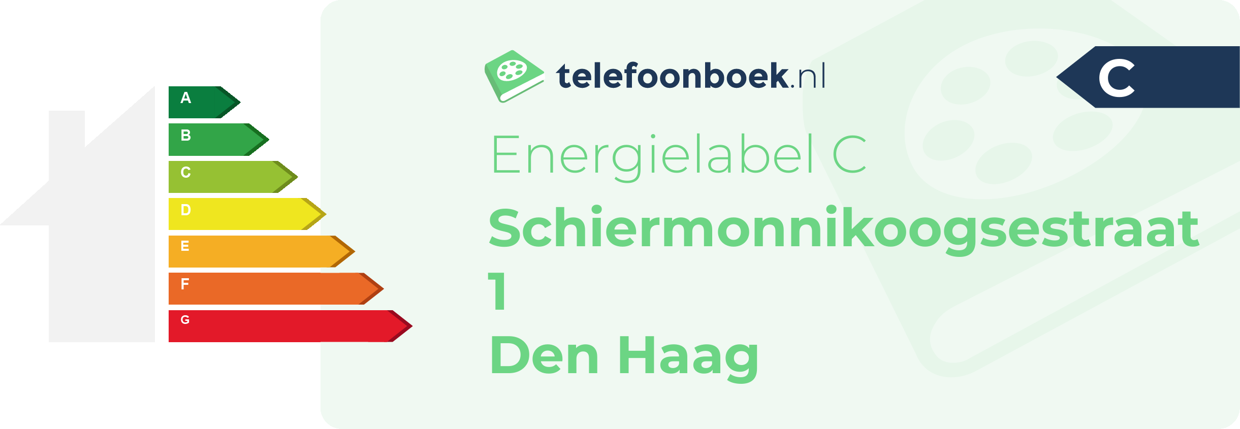 Energielabel Schiermonnikoogsestraat 1 Den Haag