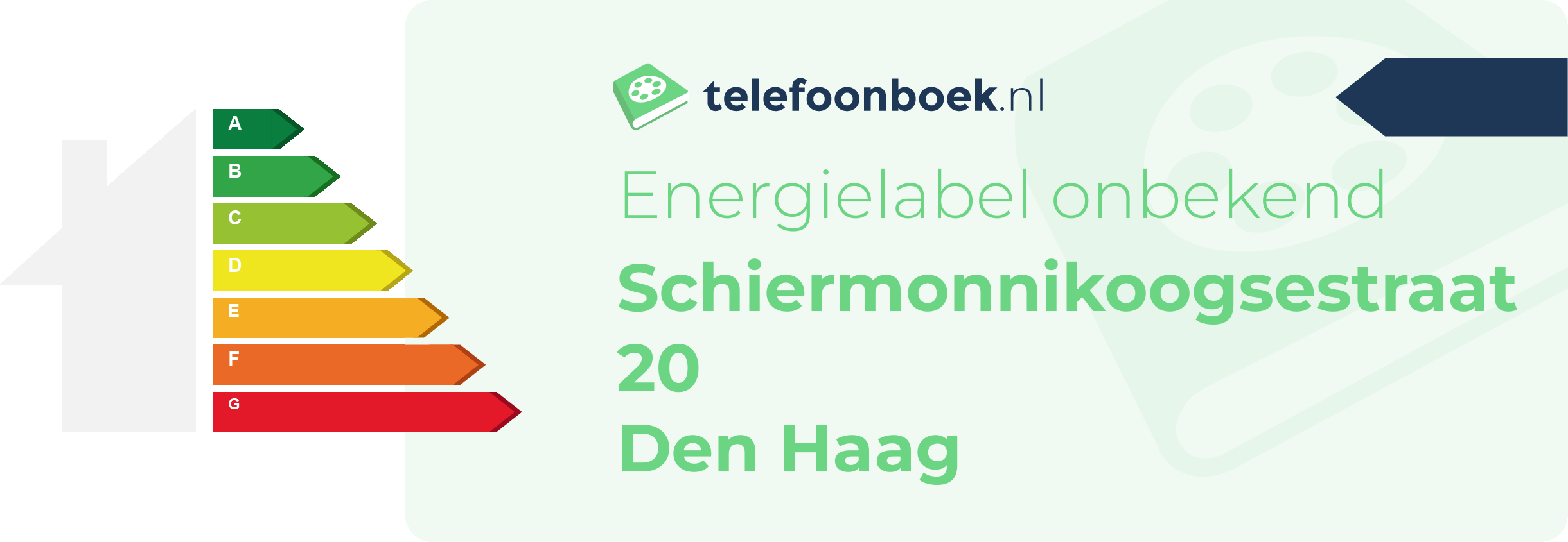 Energielabel Schiermonnikoogsestraat 20 Den Haag