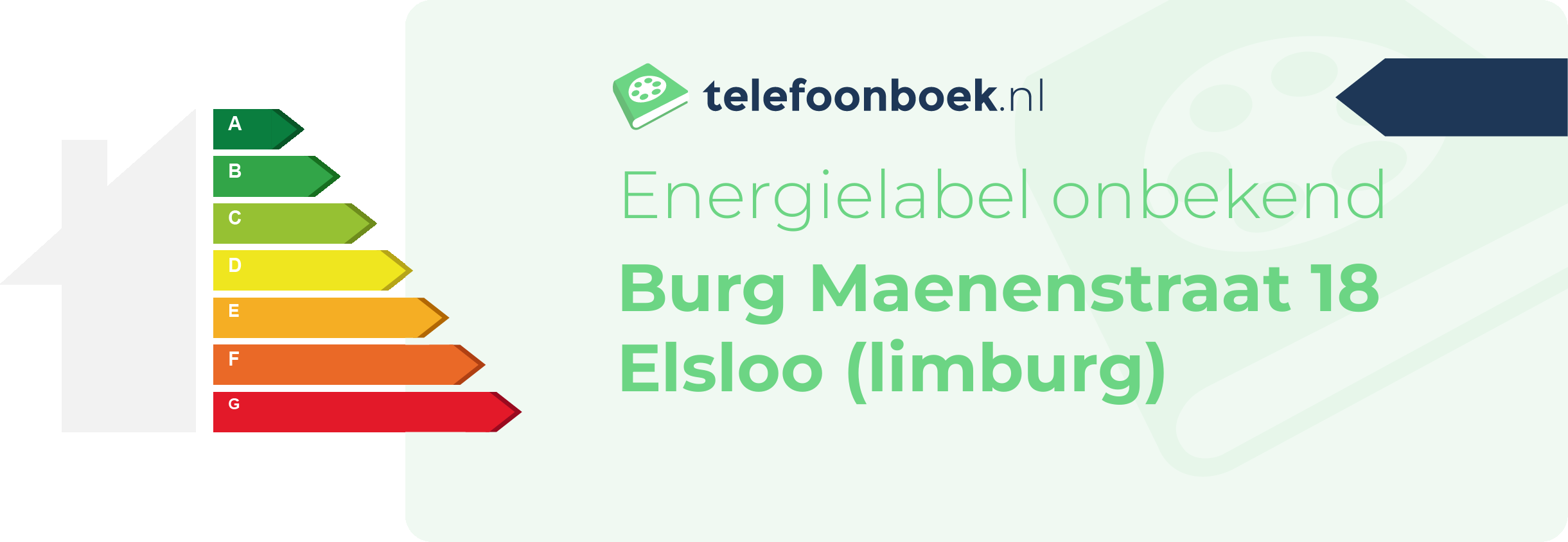 Energielabel Burg Maenenstraat 18 Elsloo (Limburg)
