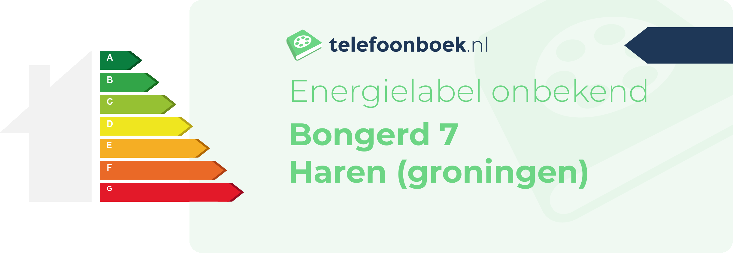 Energielabel Bongerd 7 Haren (Groningen)
