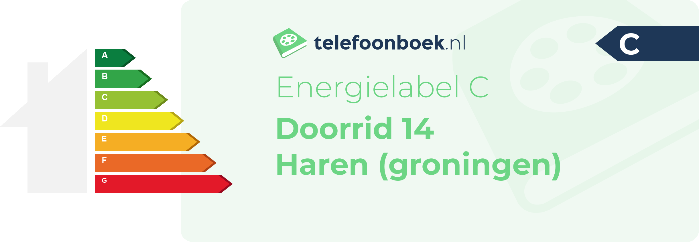 Energielabel Doorrid 14 Haren (Groningen)