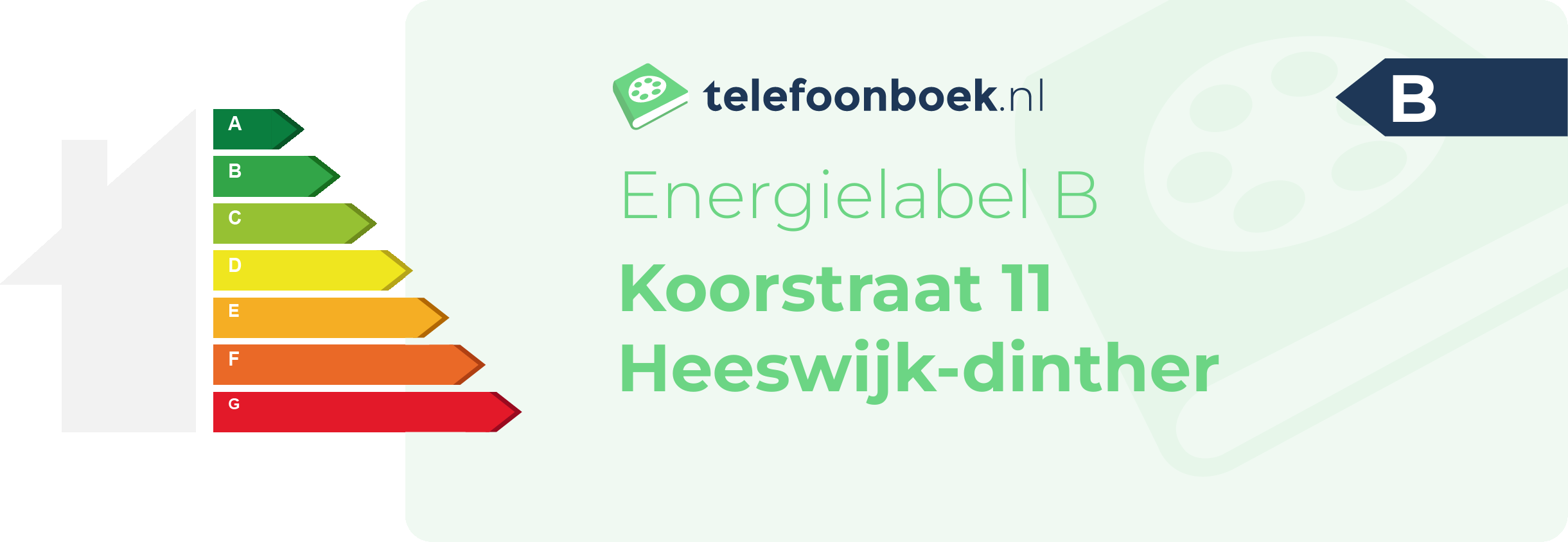 Energielabel Koorstraat 11 Heeswijk-Dinther