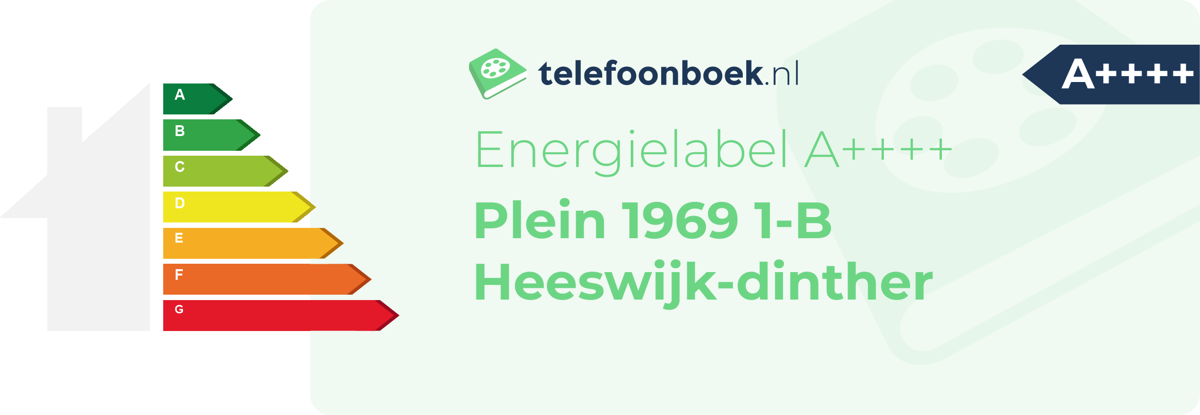 Energielabel Plein 1969 1-B Heeswijk-Dinther