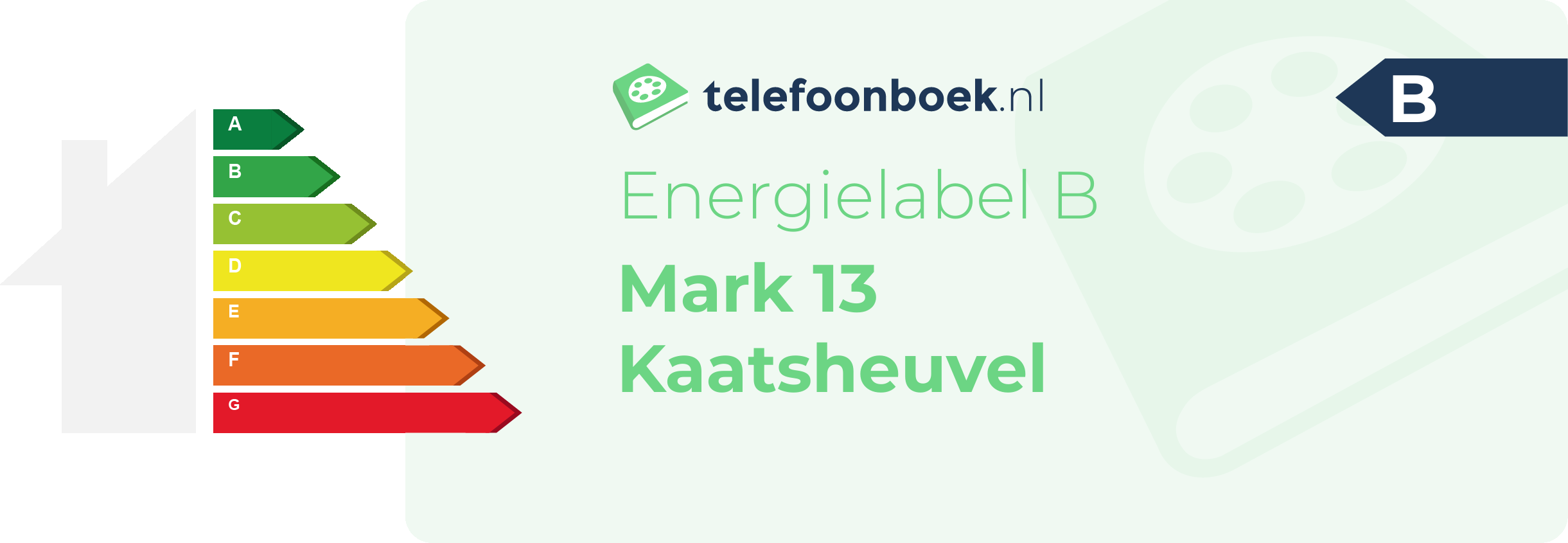 Energielabel Mark 13 Kaatsheuvel