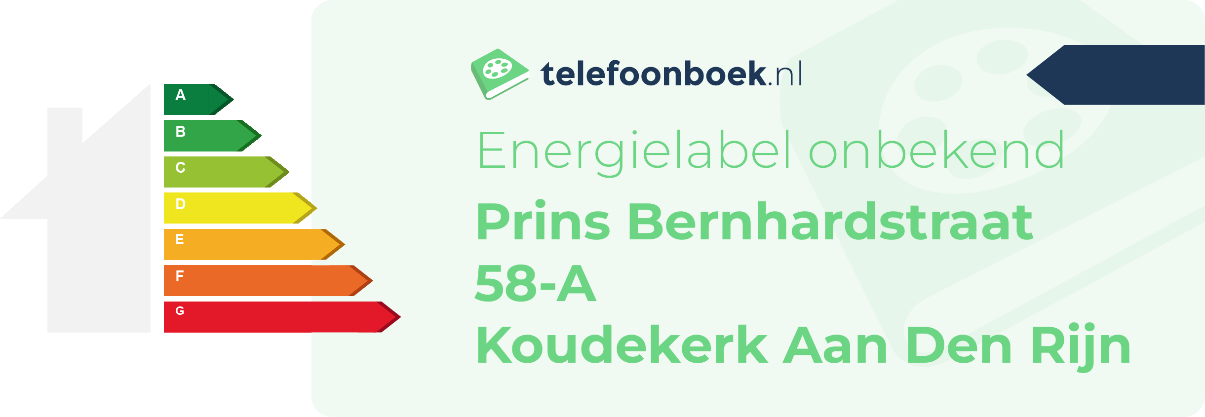 Energielabel Prins Bernhardstraat 58-A Koudekerk Aan Den Rijn