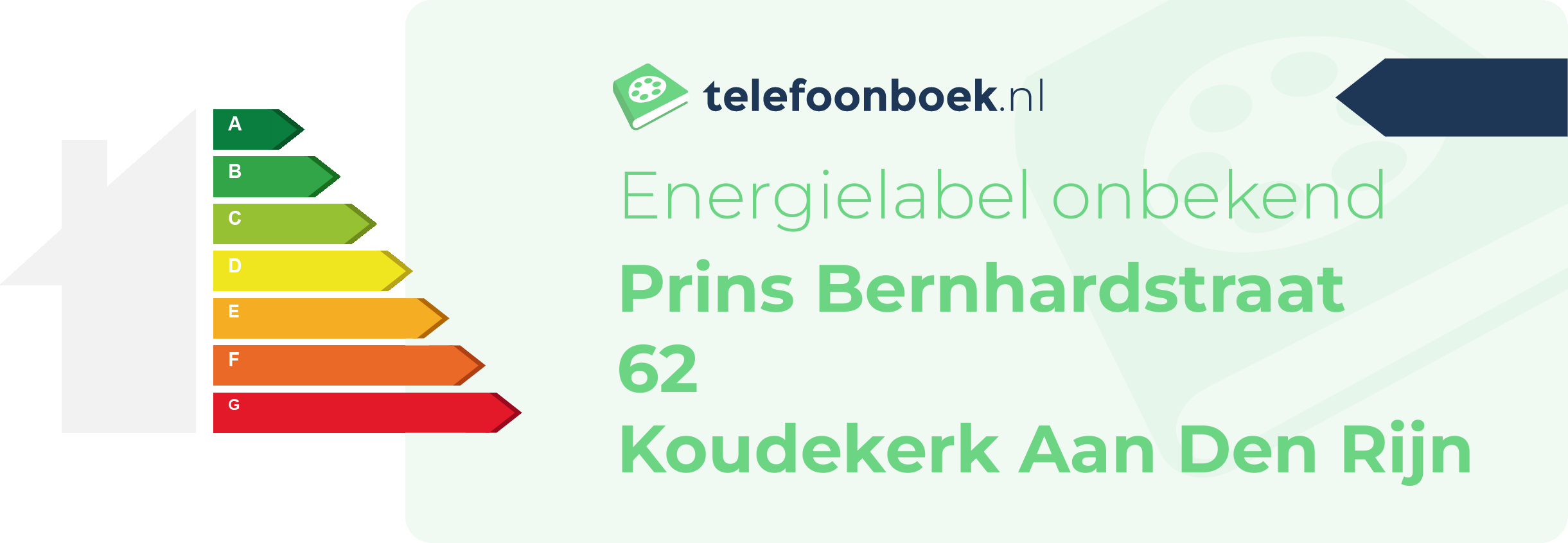 Energielabel Prins Bernhardstraat 62 Koudekerk Aan Den Rijn