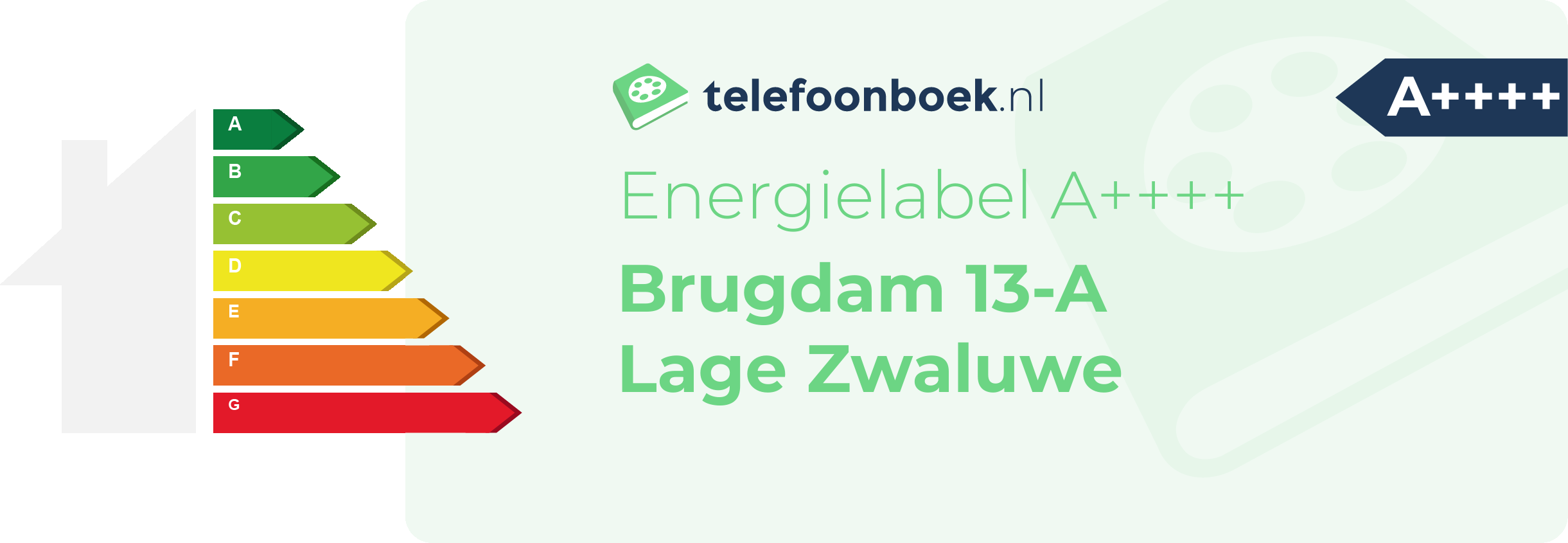 Energielabel Brugdam 13-A Lage Zwaluwe