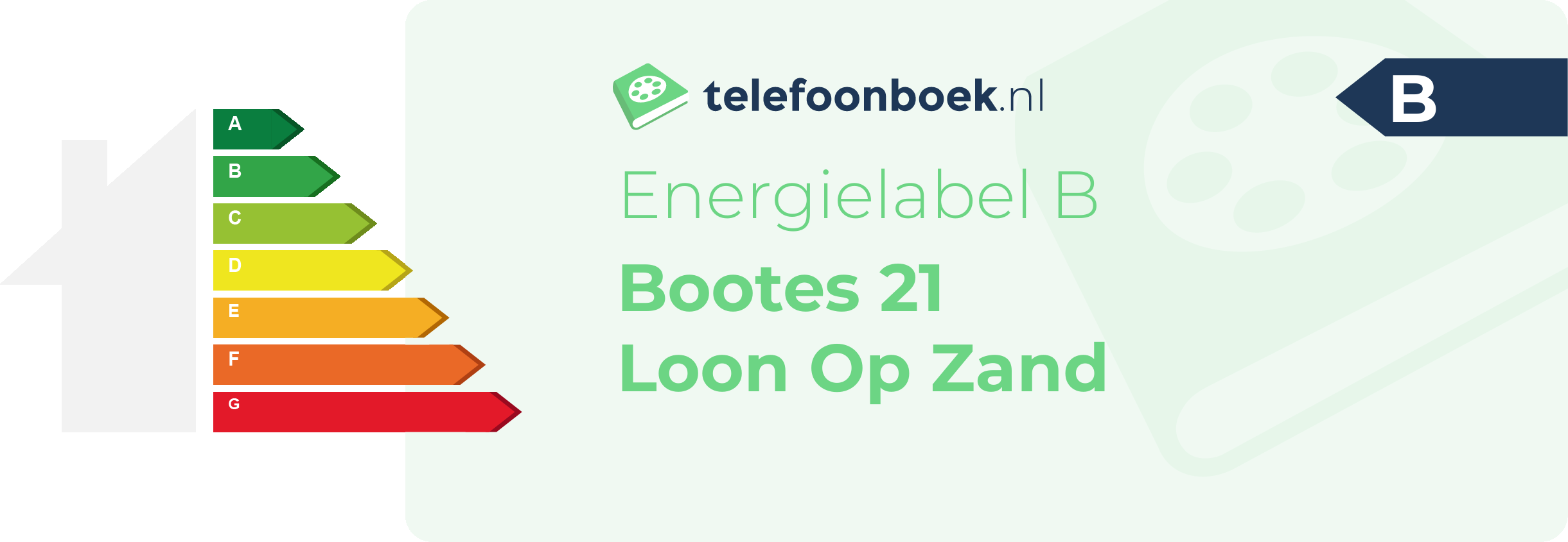 Energielabel Bootes 21 Loon Op Zand