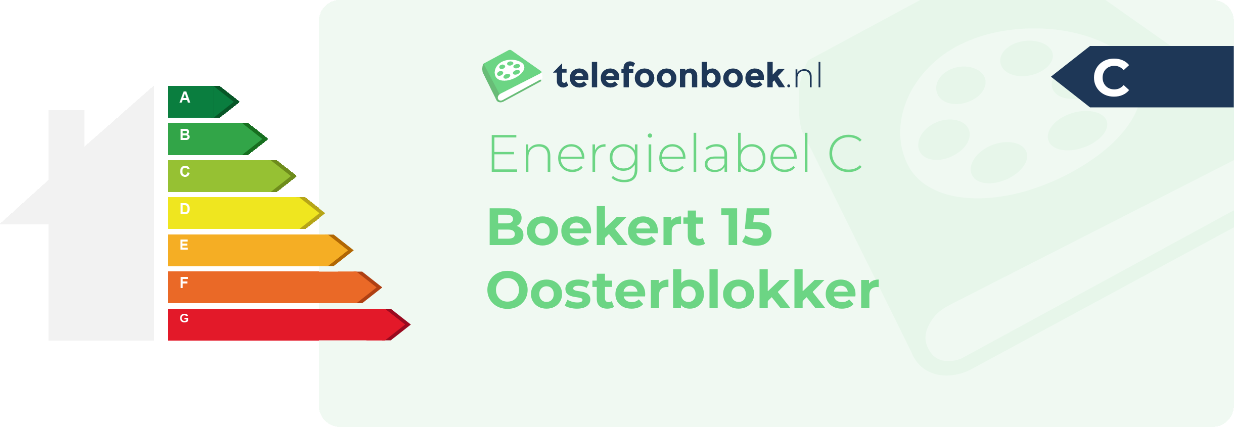 Energielabel Boekert 15 Oosterblokker