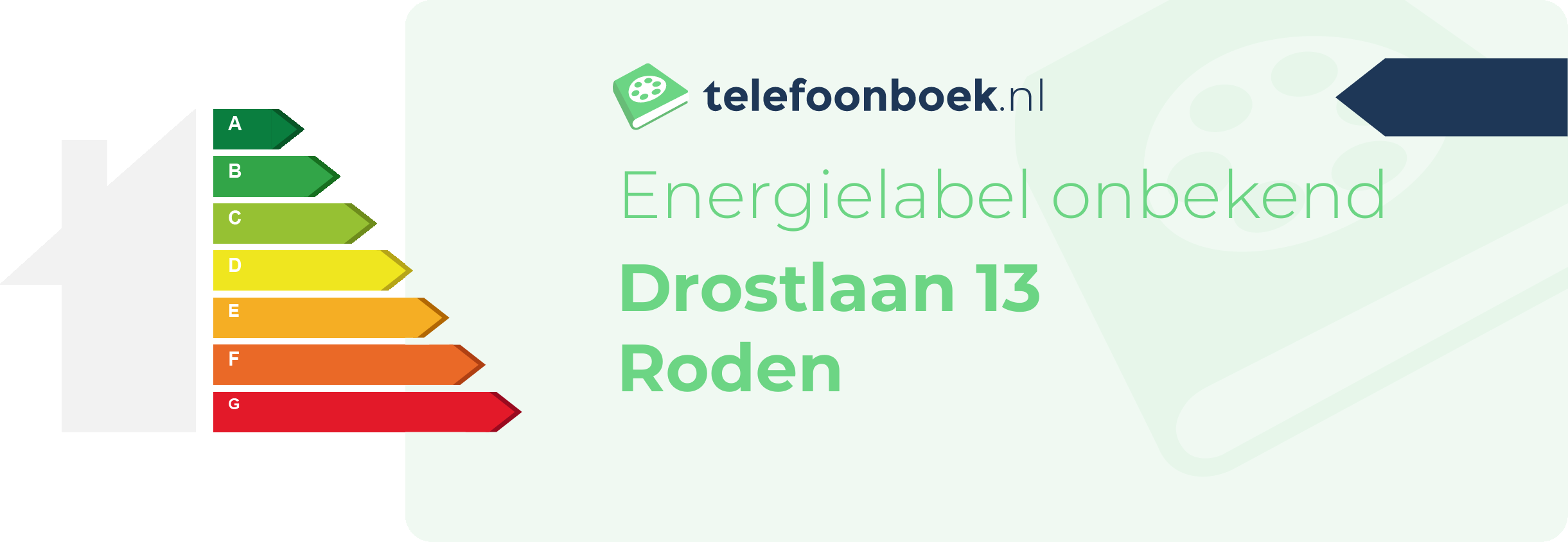 Energielabel Drostlaan 13 Roden