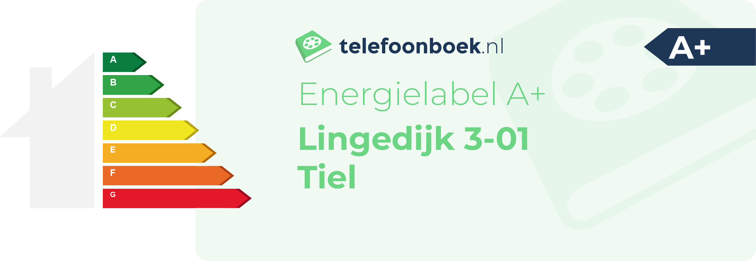 Energielabel Lingedijk 3-01 Tiel