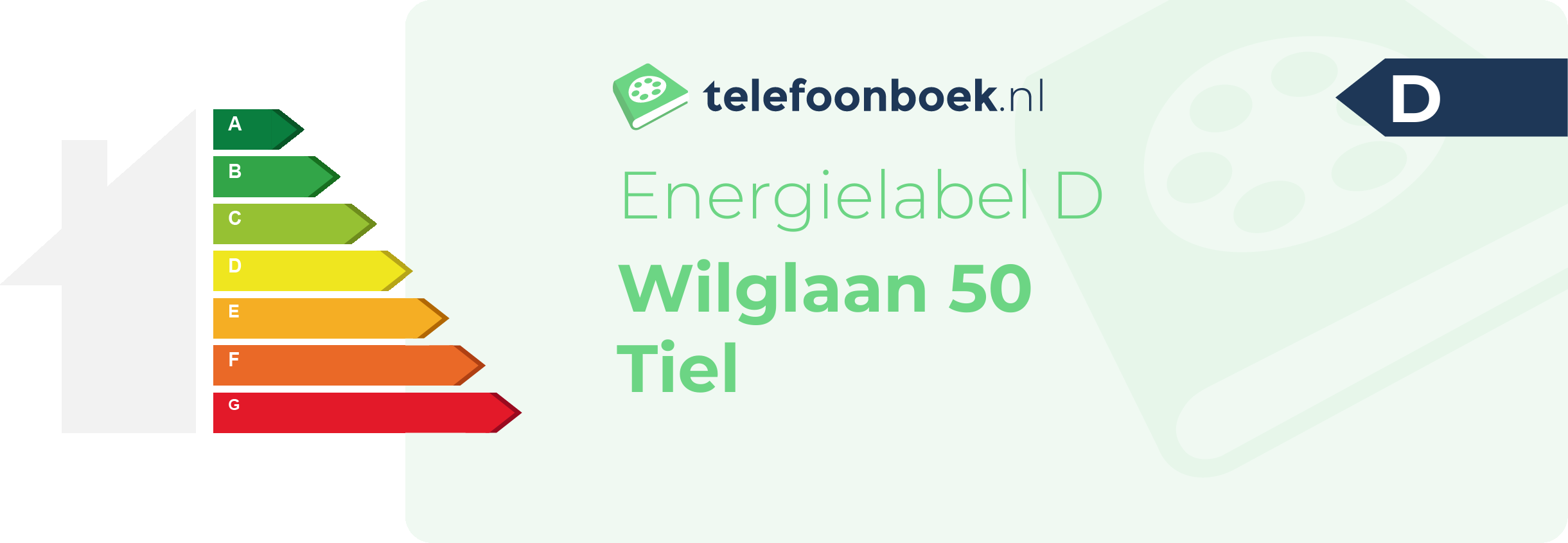 Energielabel Wilglaan 50 Tiel