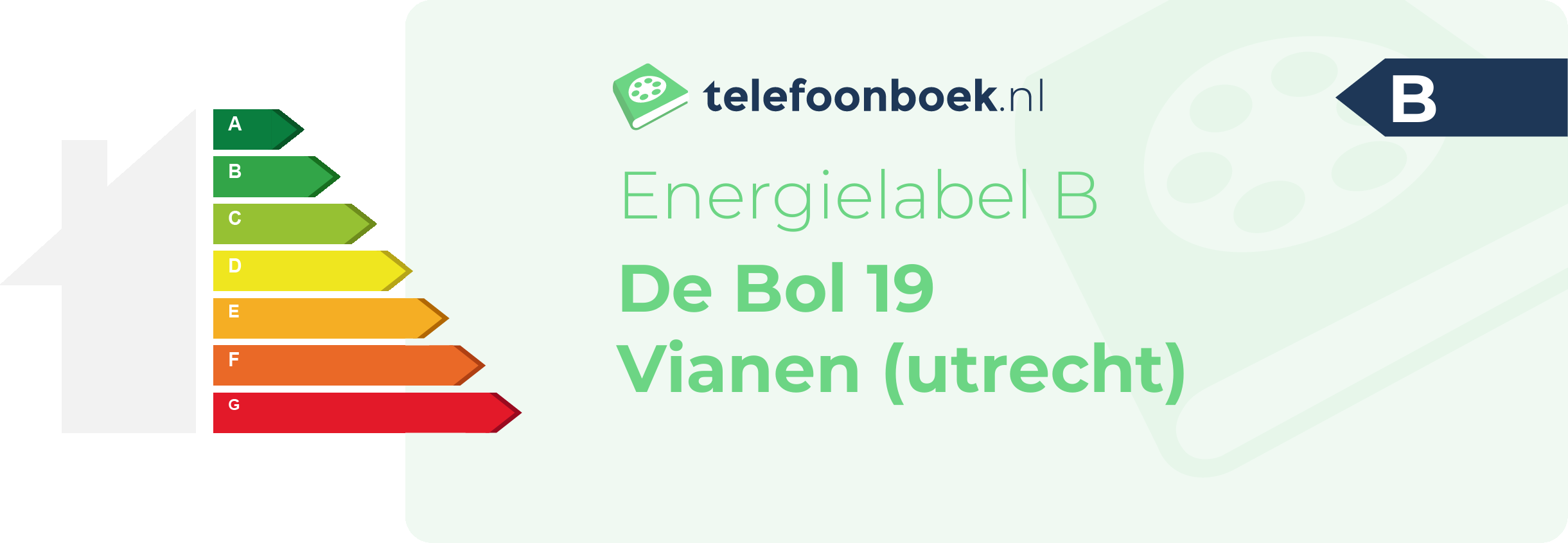 Energielabel De Bol 19 Vianen (Utrecht)