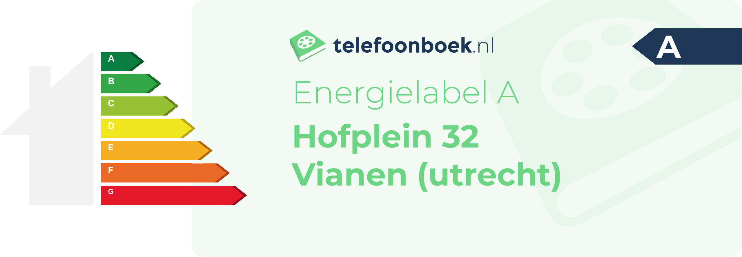 Energielabel Hofplein 32 Vianen (Utrecht)
