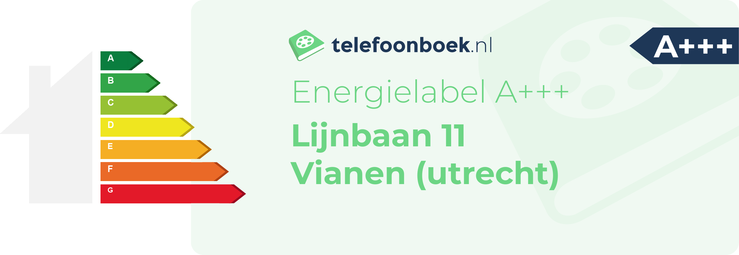 Energielabel Lijnbaan 11 Vianen (Utrecht)
