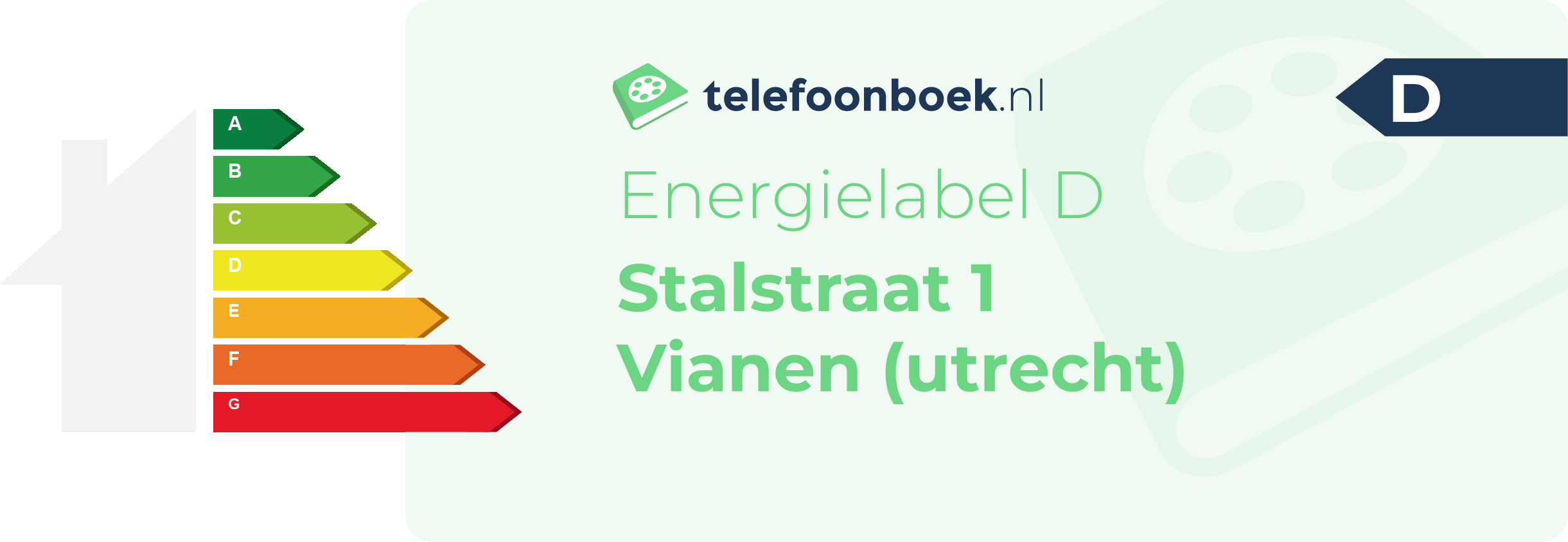 Energielabel Stalstraat 1 Vianen (Utrecht)