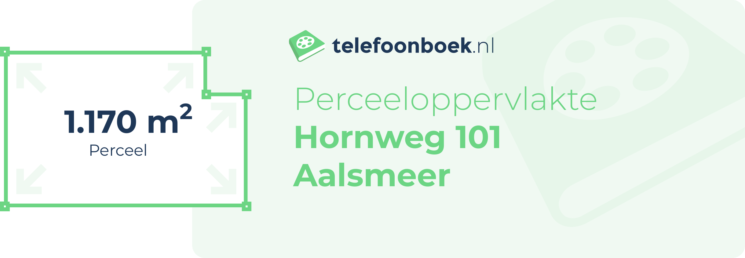 Perceeloppervlakte Hornweg 101 Aalsmeer