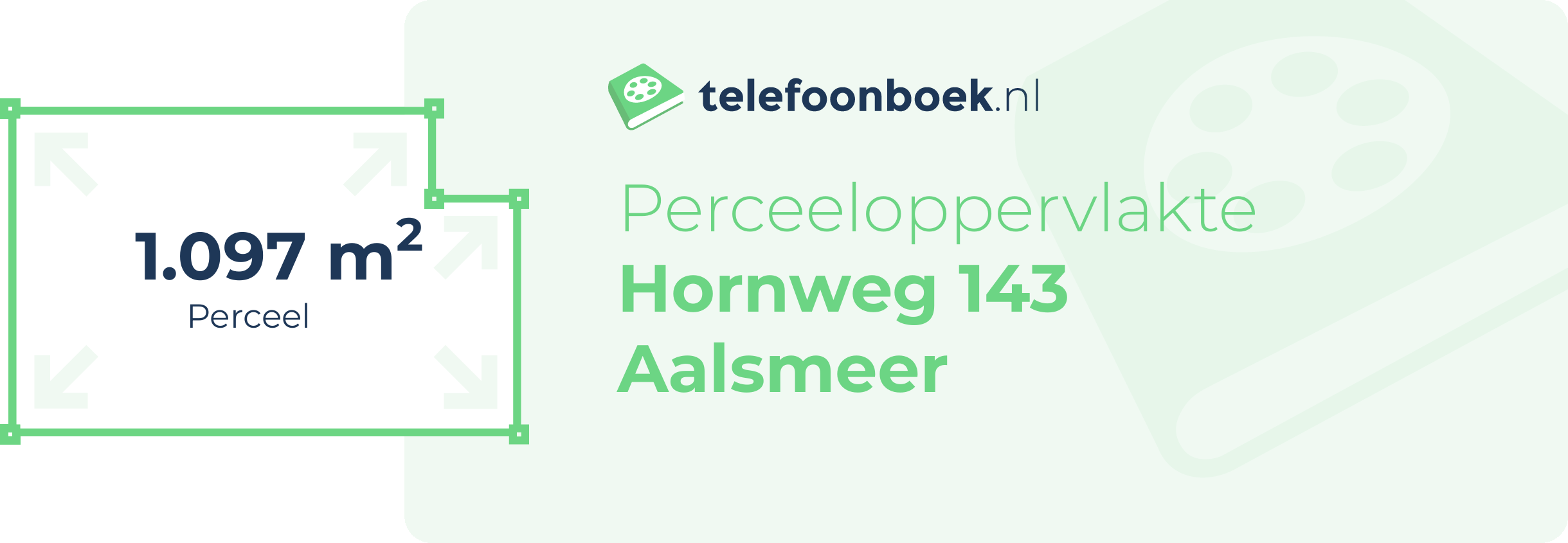 Perceeloppervlakte Hornweg 143 Aalsmeer