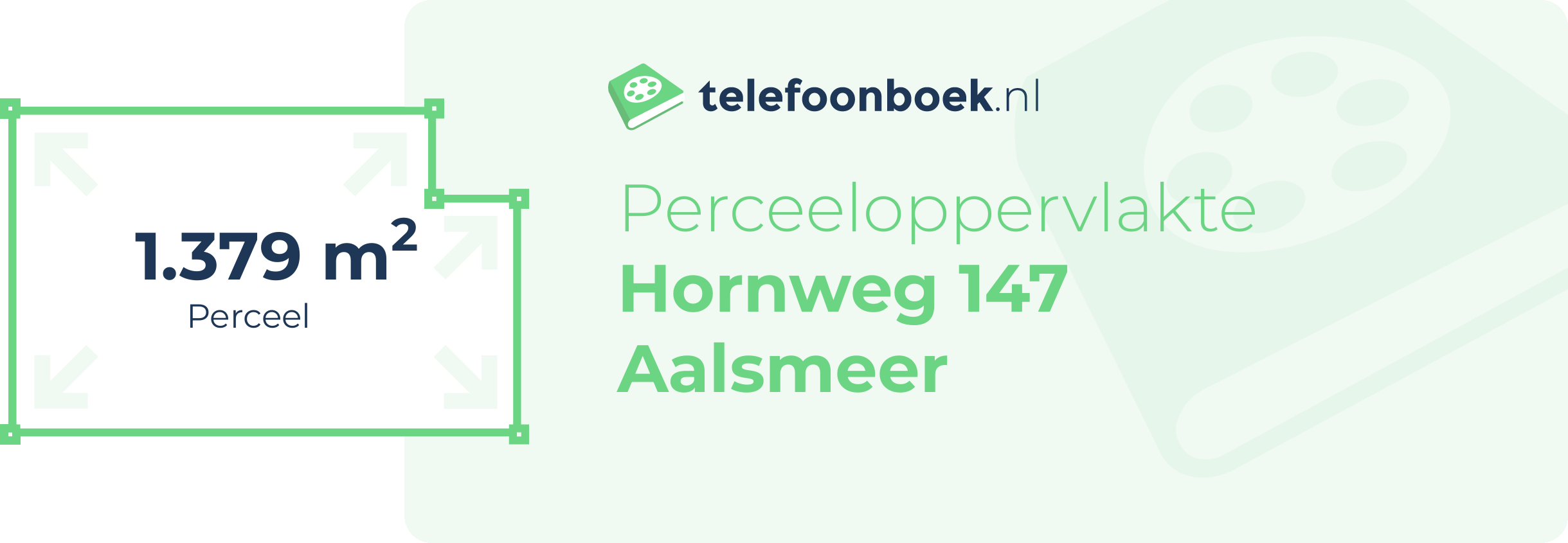 Perceeloppervlakte Hornweg 147 Aalsmeer