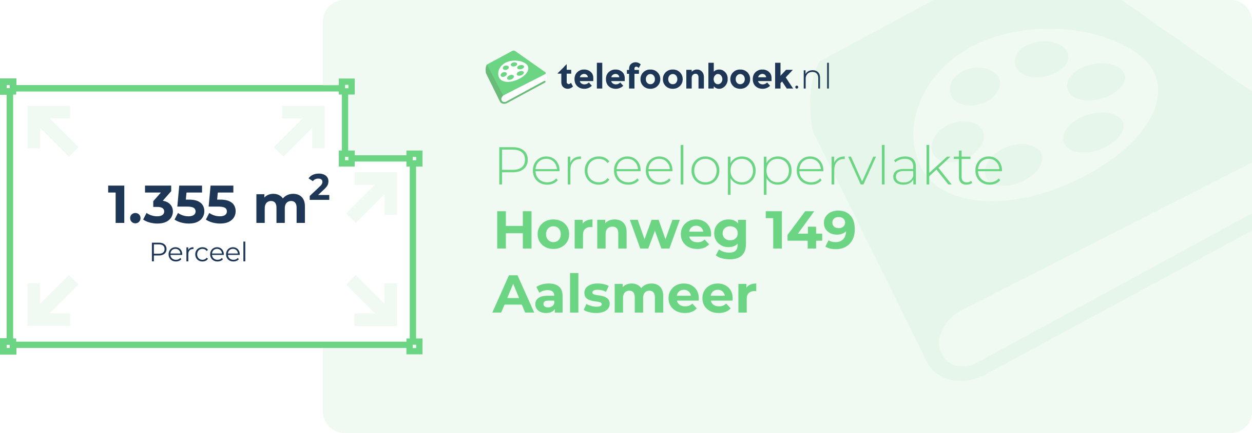 Perceeloppervlakte Hornweg 149 Aalsmeer