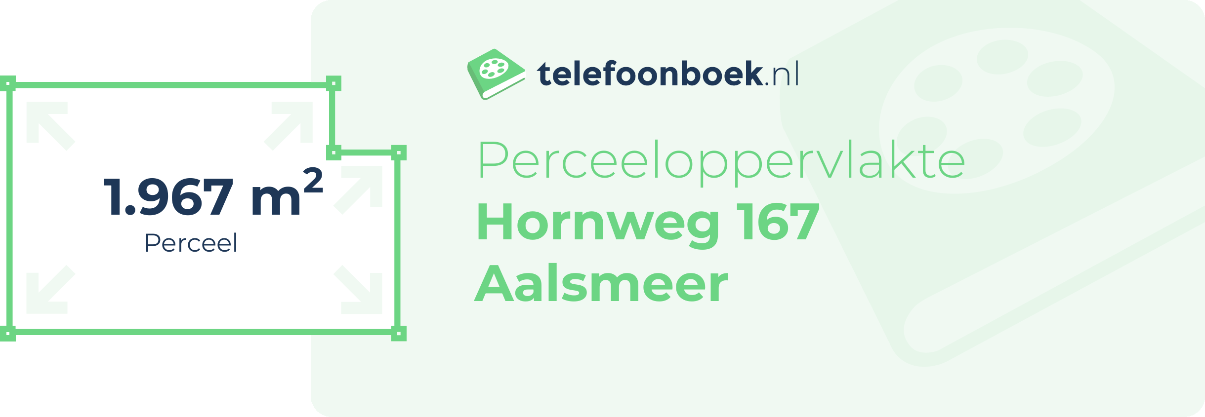 Perceeloppervlakte Hornweg 167 Aalsmeer