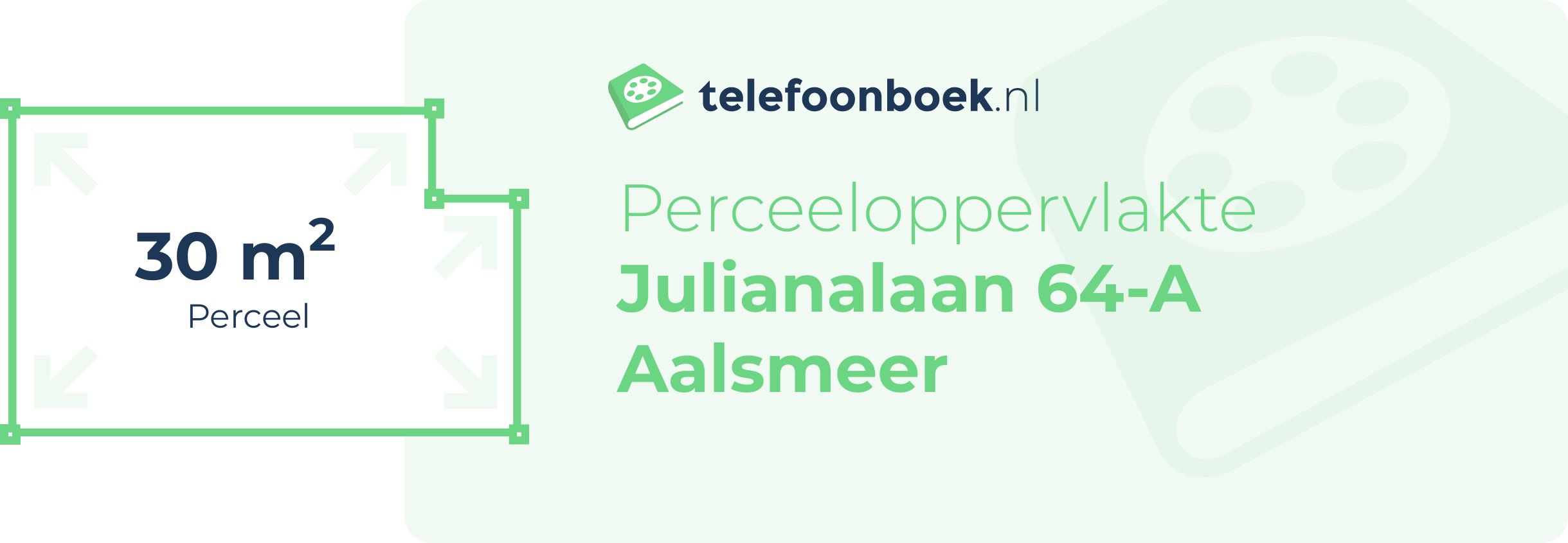 Perceeloppervlakte Julianalaan 64-A Aalsmeer