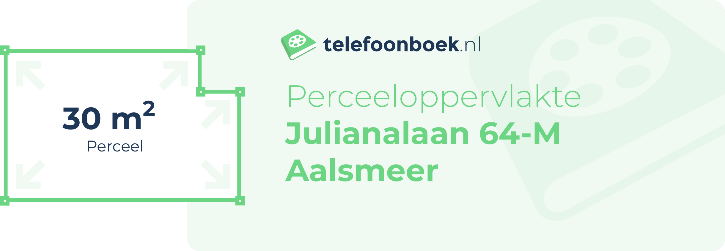 Perceeloppervlakte Julianalaan 64-M Aalsmeer