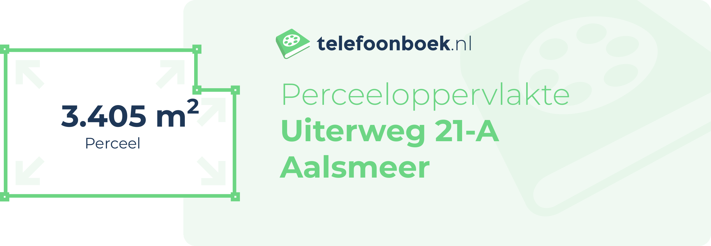 Perceeloppervlakte Uiterweg 21-A Aalsmeer