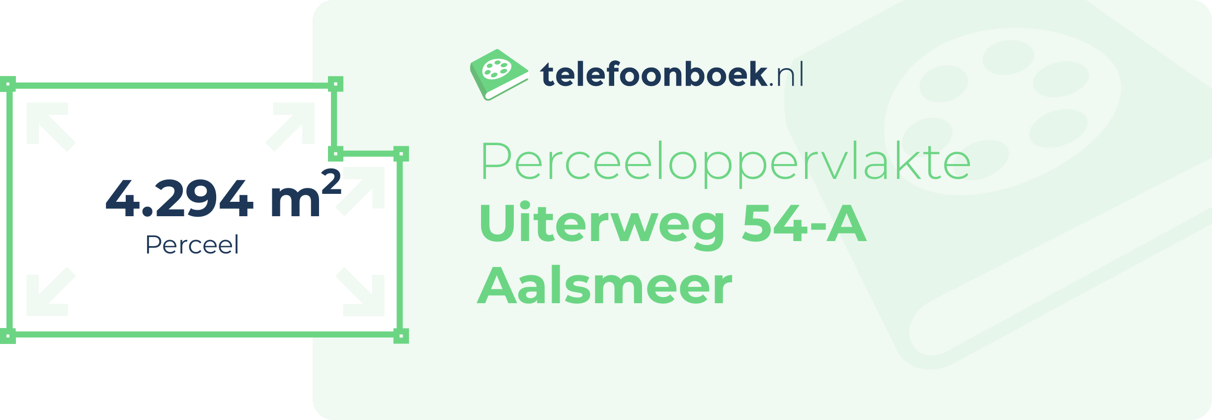 Perceeloppervlakte Uiterweg 54-A Aalsmeer