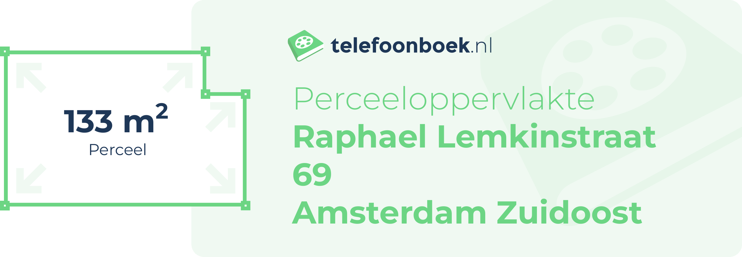 Perceeloppervlakte Raphael Lemkinstraat 69 Amsterdam Zuidoost