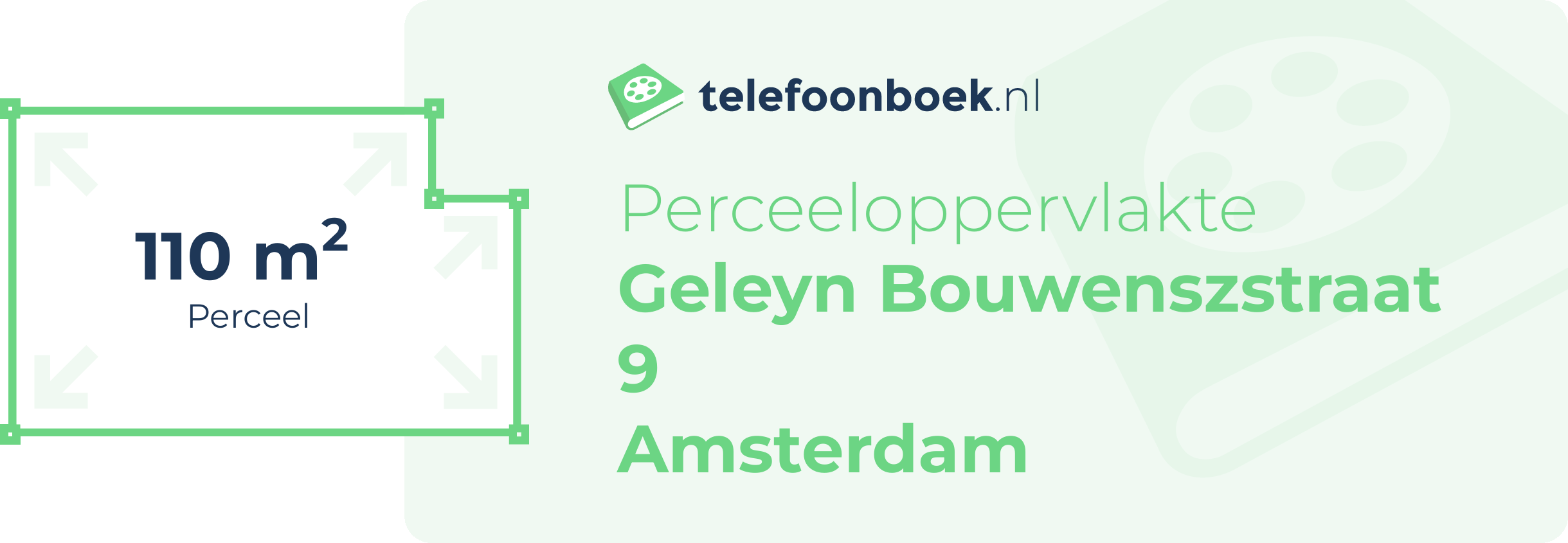 Perceeloppervlakte Geleyn Bouwenszstraat 9 Amsterdam