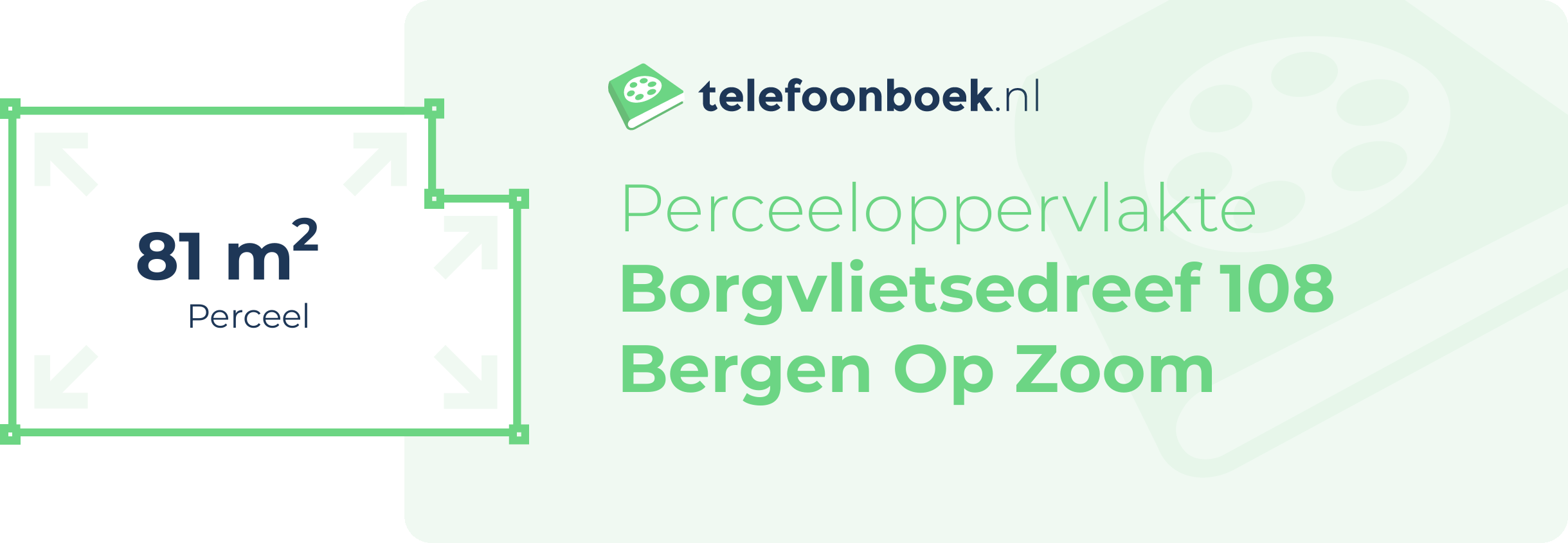 Perceeloppervlakte Borgvlietsedreef 108 Bergen Op Zoom