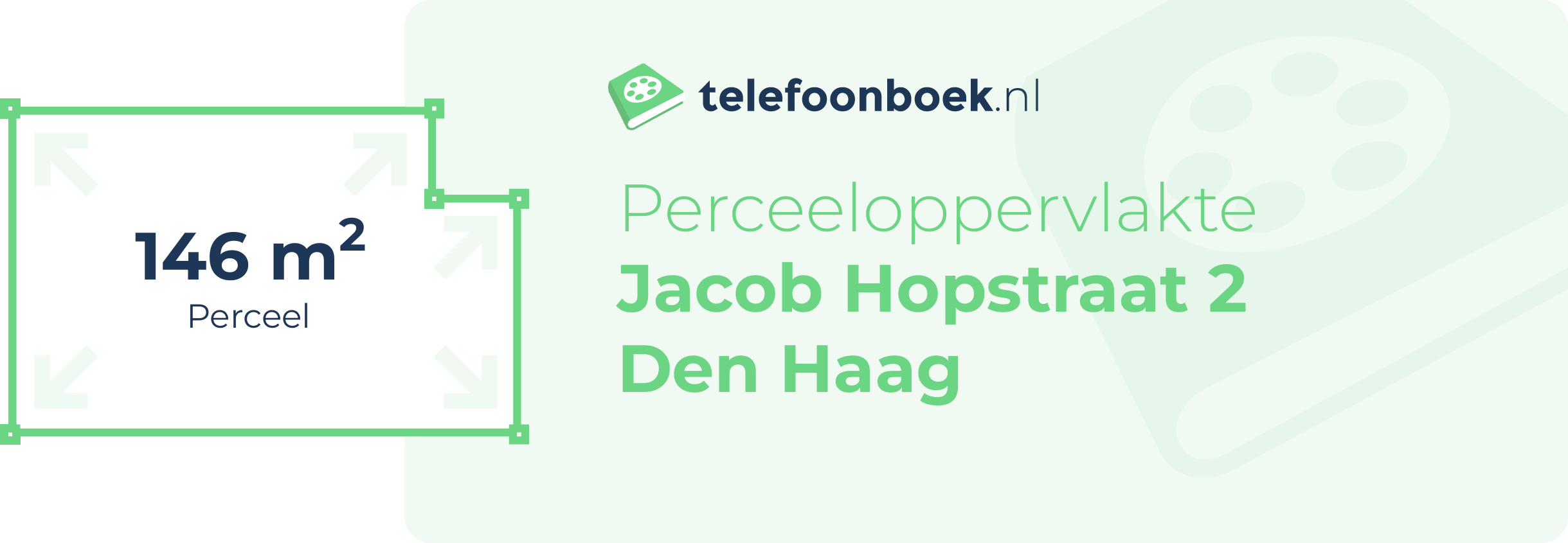 Perceeloppervlakte Jacob Hopstraat 2 Den Haag