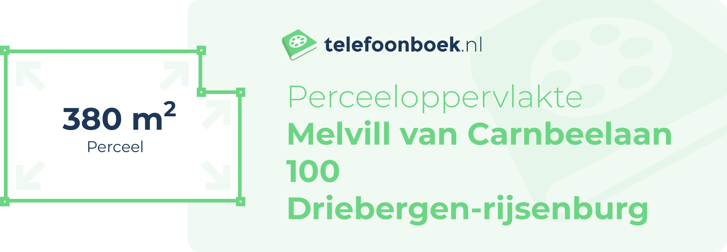 Perceeloppervlakte Melvill Van Carnbeelaan 100 Driebergen-Rijsenburg