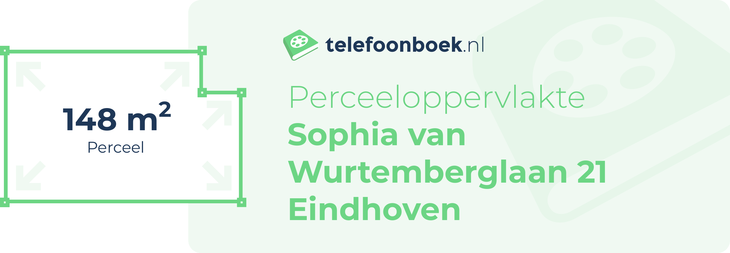 Perceeloppervlakte Sophia Van Wurtemberglaan 21 Eindhoven