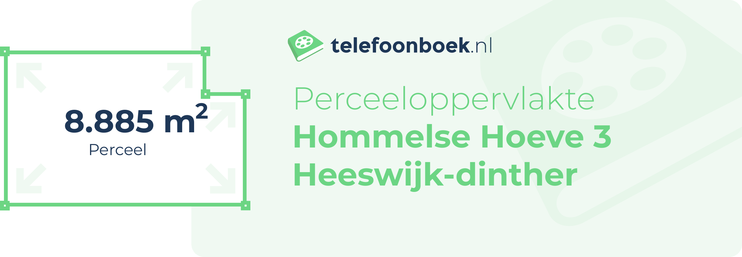 Perceeloppervlakte Hommelse Hoeve 3 Heeswijk-Dinther