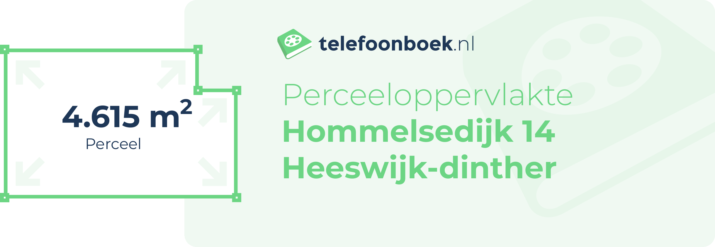Perceeloppervlakte Hommelsedijk 14 Heeswijk-Dinther