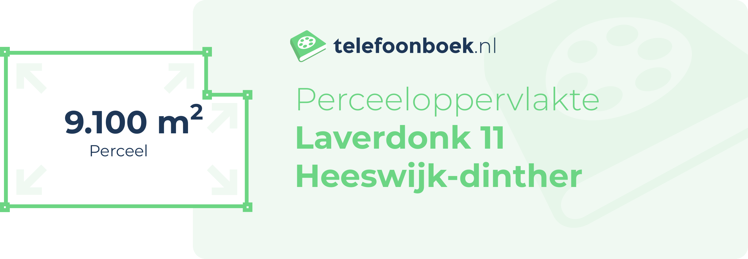 Perceeloppervlakte Laverdonk 11 Heeswijk-Dinther