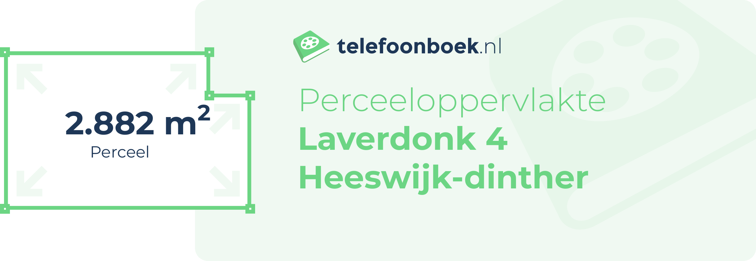 Perceeloppervlakte Laverdonk 4 Heeswijk-Dinther
