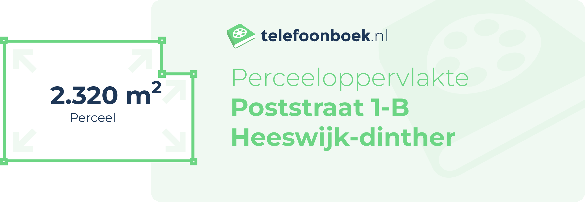 Perceeloppervlakte Poststraat 1-B Heeswijk-Dinther