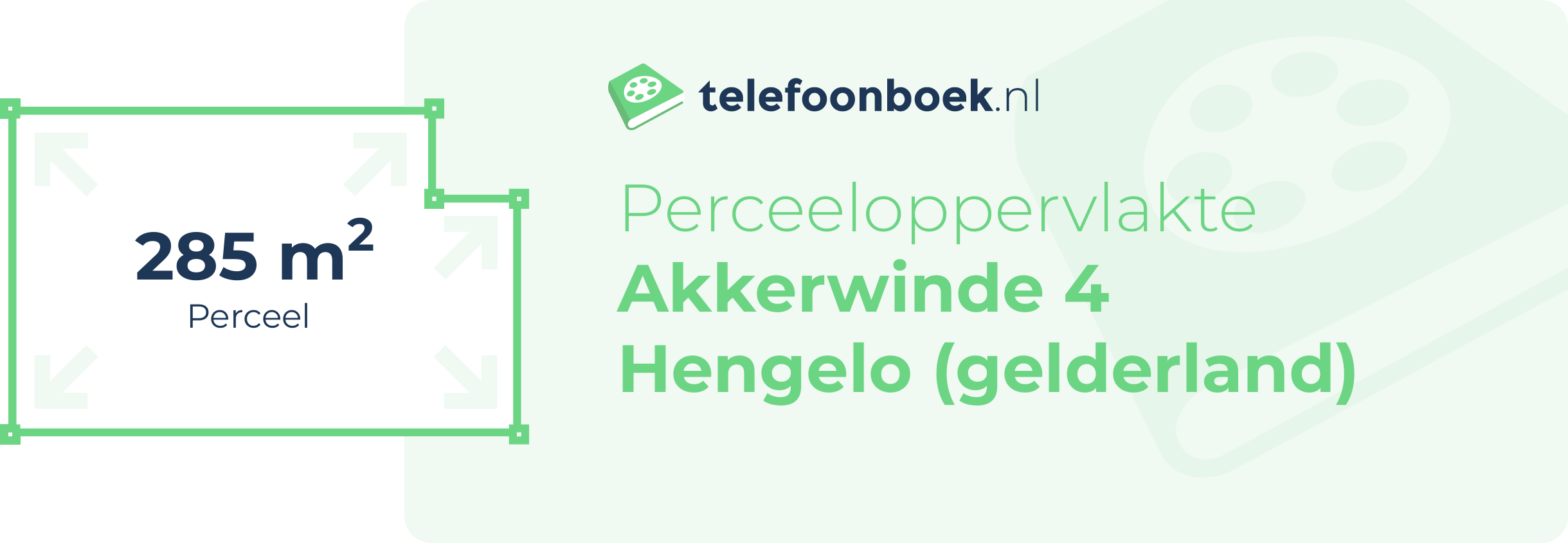 Perceeloppervlakte Akkerwinde 4 Hengelo (Gelderland)
