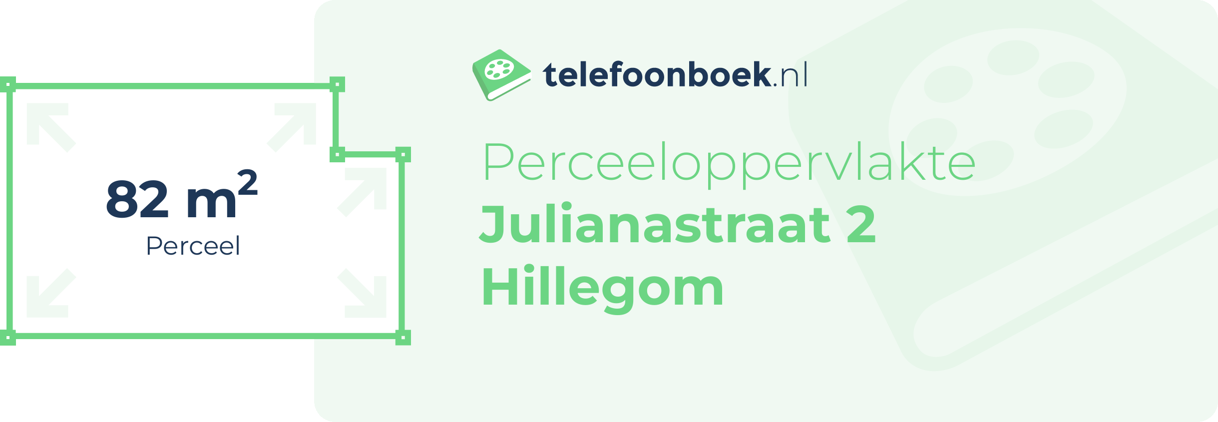 Perceeloppervlakte Julianastraat 2 Hillegom