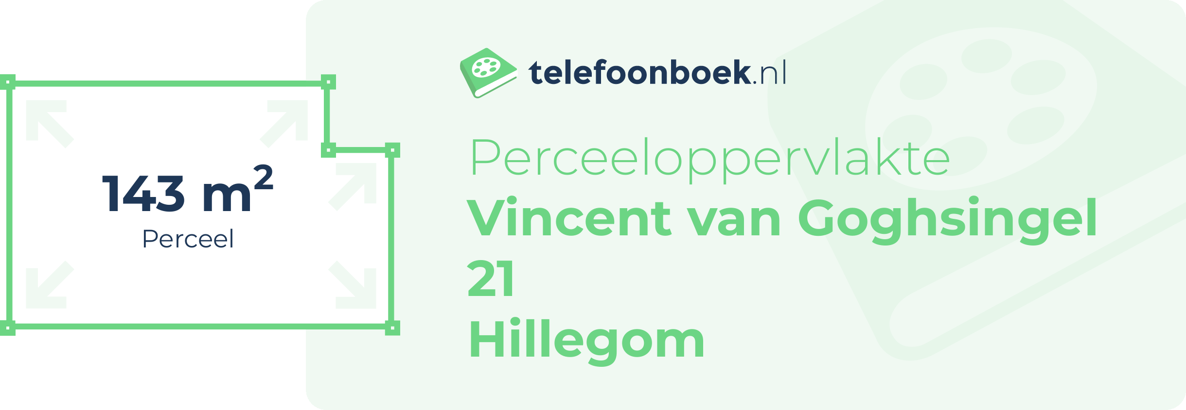 Perceeloppervlakte Vincent Van Goghsingel 21 Hillegom