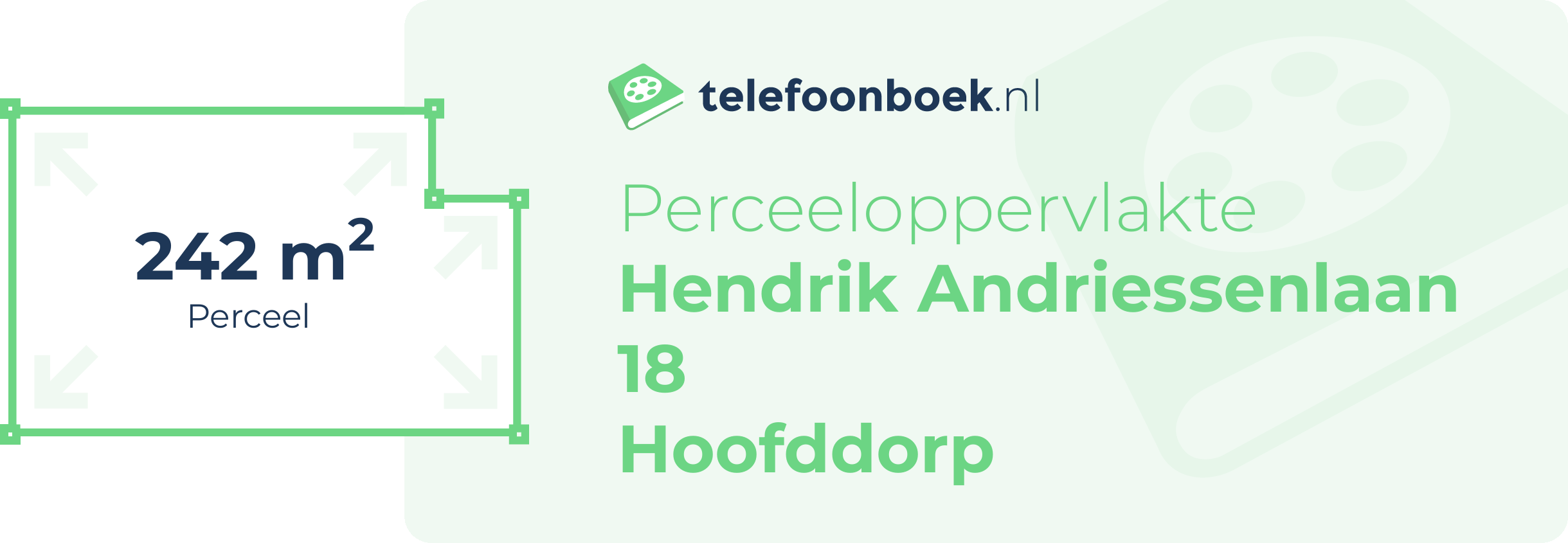 Perceeloppervlakte Hendrik Andriessenlaan 18 Hoofddorp